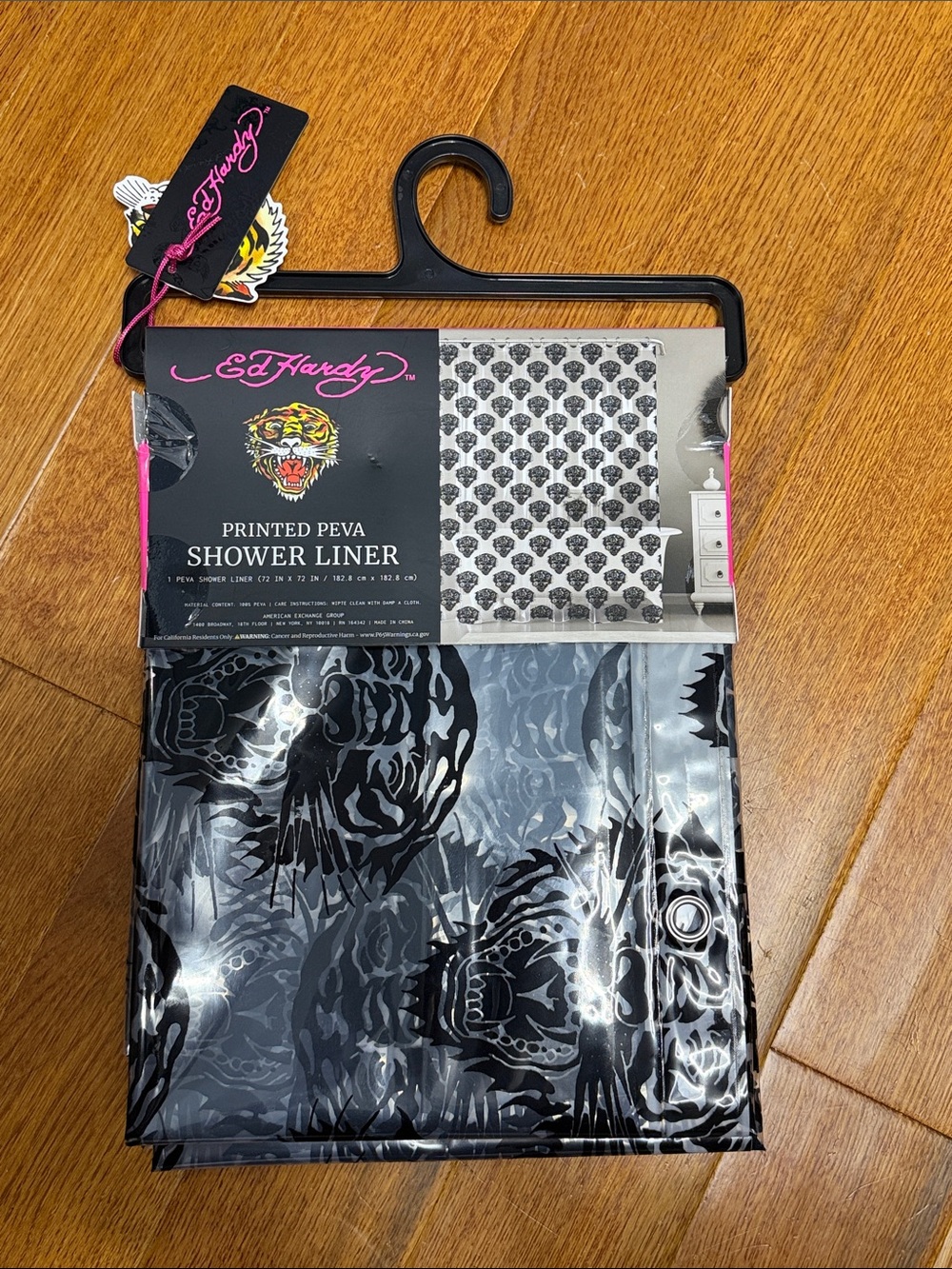 Ed Hardy 72X72 Shower Curtain